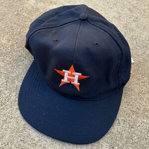 H Navy Baseball Cap with Orange Star Logo